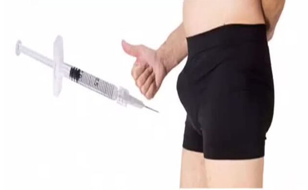 infusion into the penis