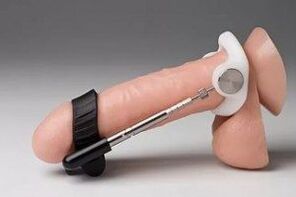 The extension mechanically stretches the penis, increasing its size